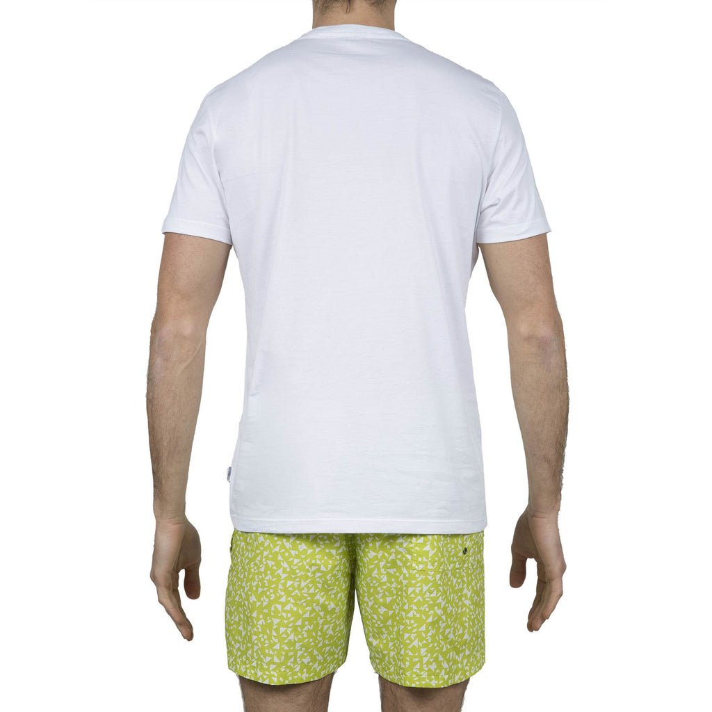 COTTON JERSEY T-SHIRT WITH TONE ON TONE SLOGAN PRINT