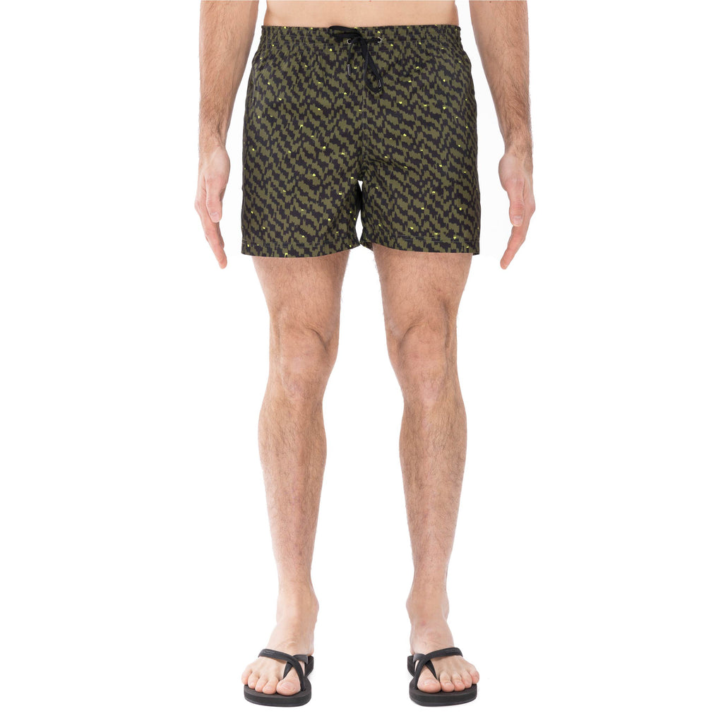 ELASTICATED MID-LENGTH SWIM BOXER