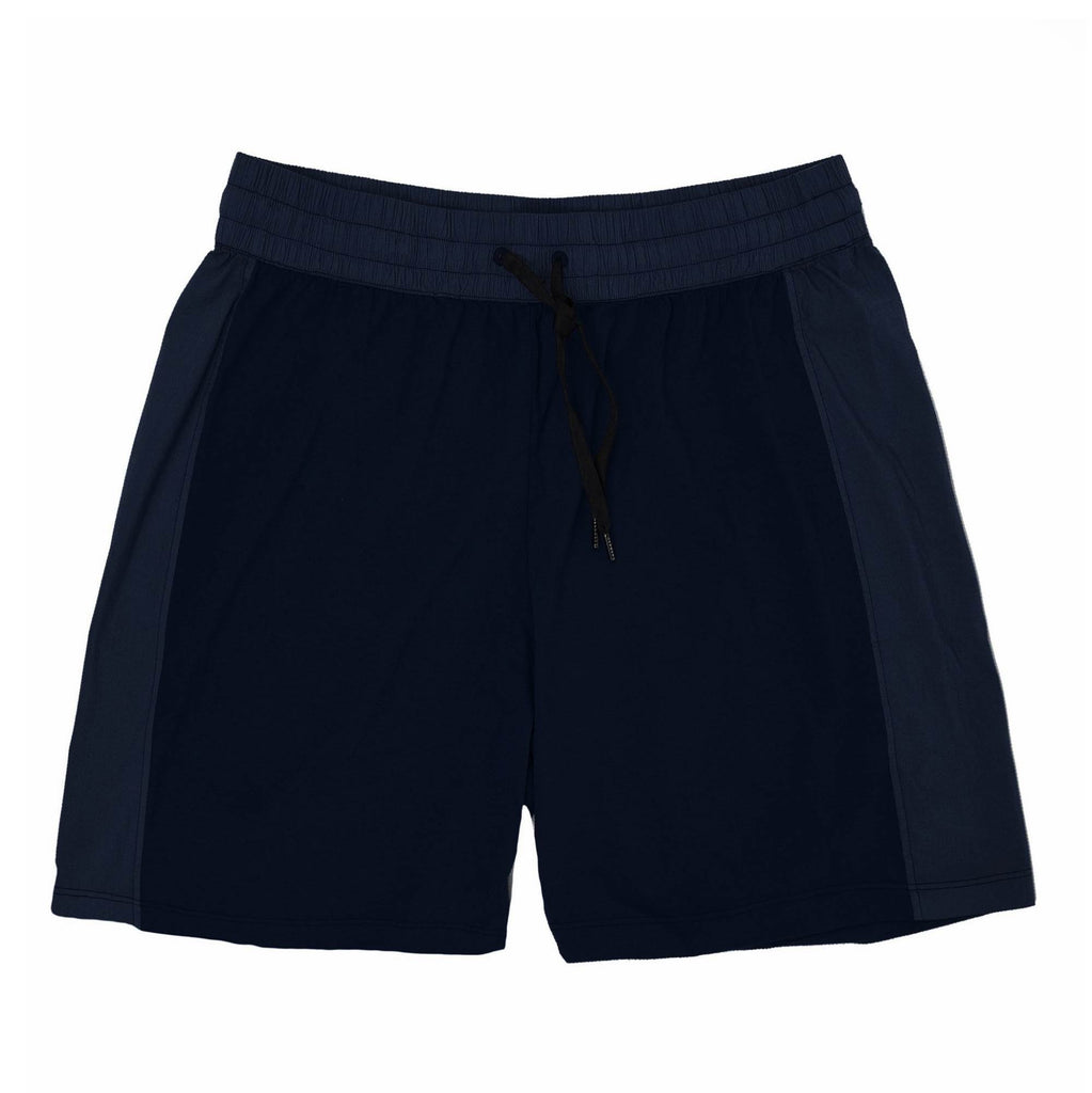 JERSEY-POPELINE GARMENT DYED DRAWSTRING SHORT