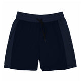 JERSEY-POPELINE GARMENT DYED DRAWSTRING SHORT