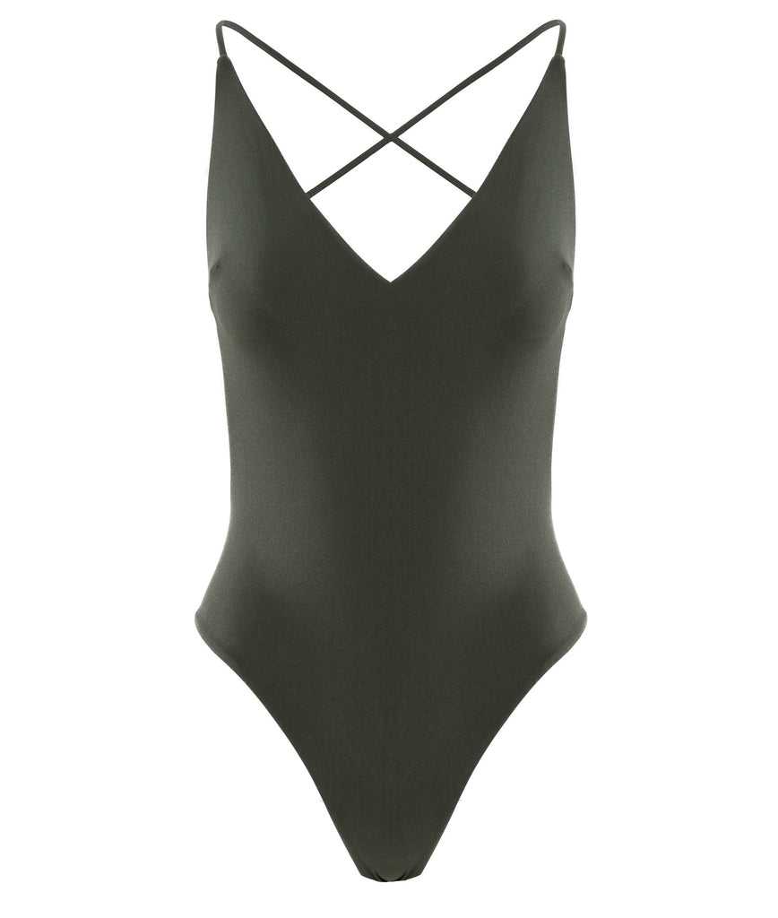 KHAKI PATMOS SWIMSUIT