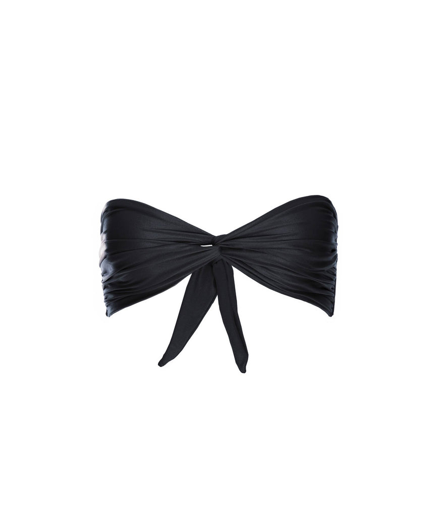 BLACK ISCHIA BANDEAU BIKINI TOP