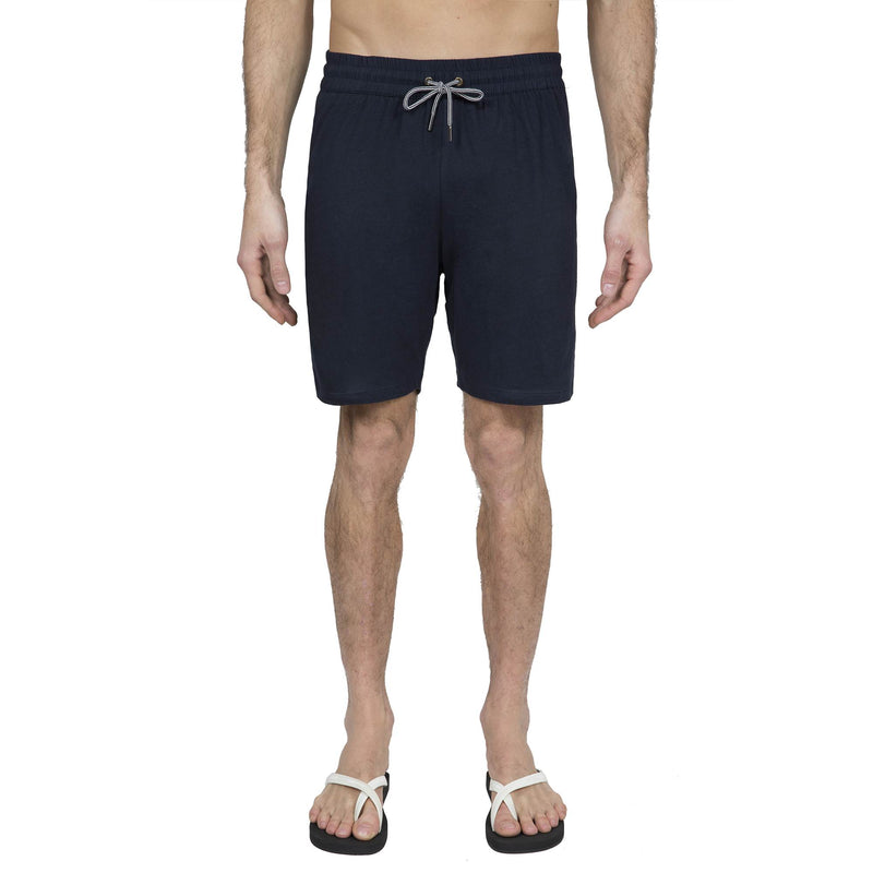 NAVY JERSEY DRAWSTRING SHORT