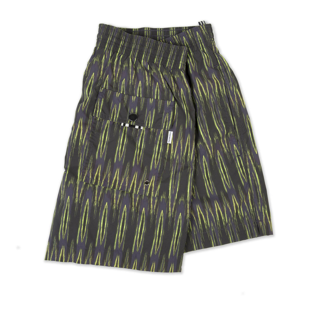 SLATE ELASTICATED MID-LENGTH SWIM SHORT