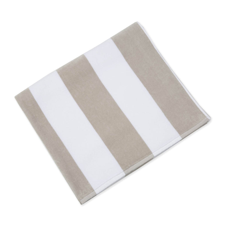 STRIPED LUXURY COTTON TERRY BEACH TOWEL
