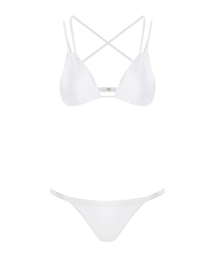 WHITE IDRA BIKINI BOTTOM