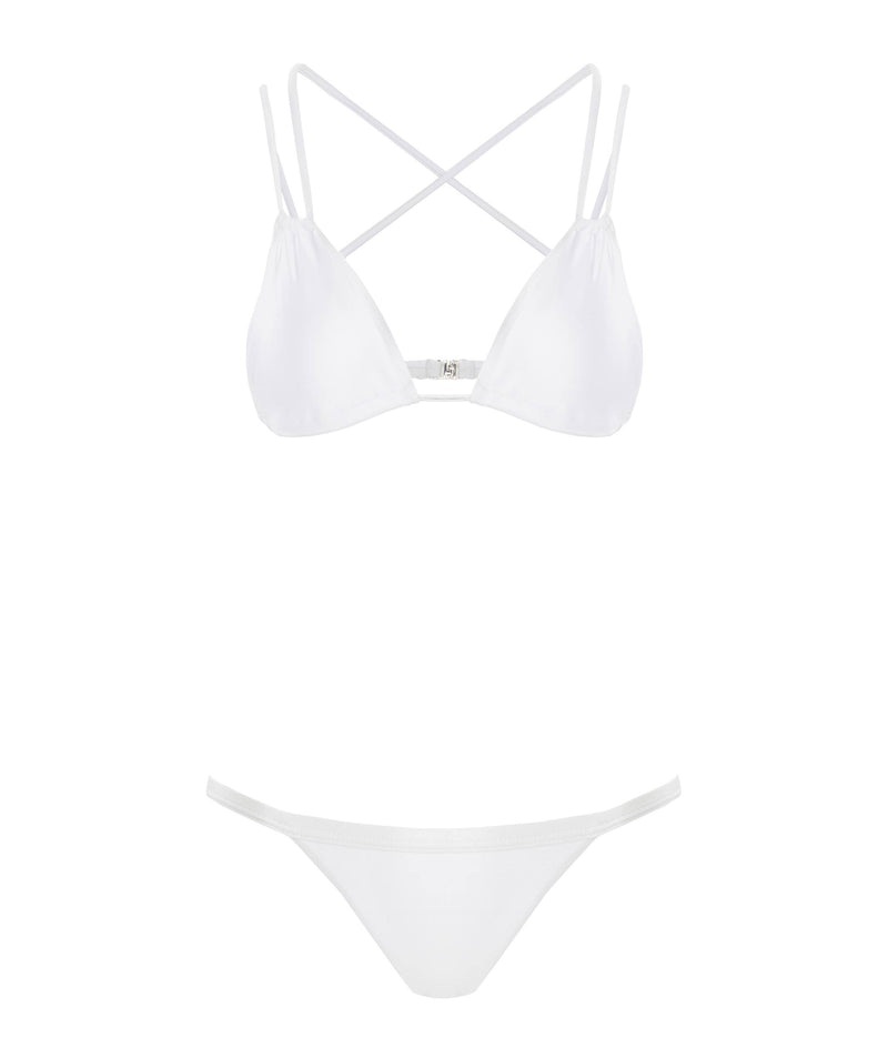 WHITE IDRA BIKINI BOTTOM