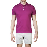 COTTON PIQUÉ POLO WITH RAW EDGE DETAIL