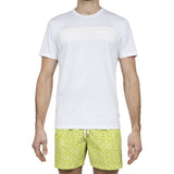 COTTON JERSEY T-SHIRT WITH TONE ON TONE SLOGAN PRINT