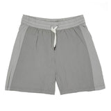 JERSEY-POPELINE GARMENT DYED DRAWSTRING SHORT