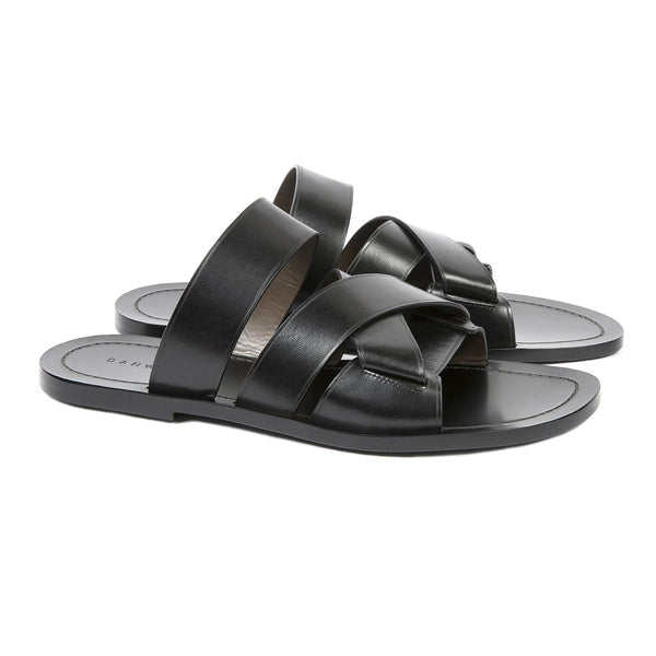 CRISSCROSS MULTI-STRAPPED LEATHER SANDAL - DanWard