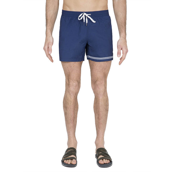 Navy Elasticated Swim Short - DANWARD Resort Wear display picture 2