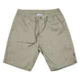 MINT ELASTICATED LINEN SHORT WITH DRAWSTRING