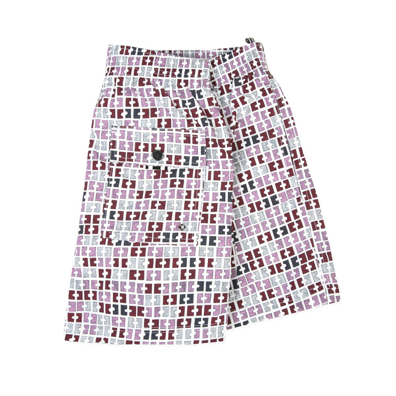 ROSE ELASTICATED MID-LENGTH SWIM SHORT