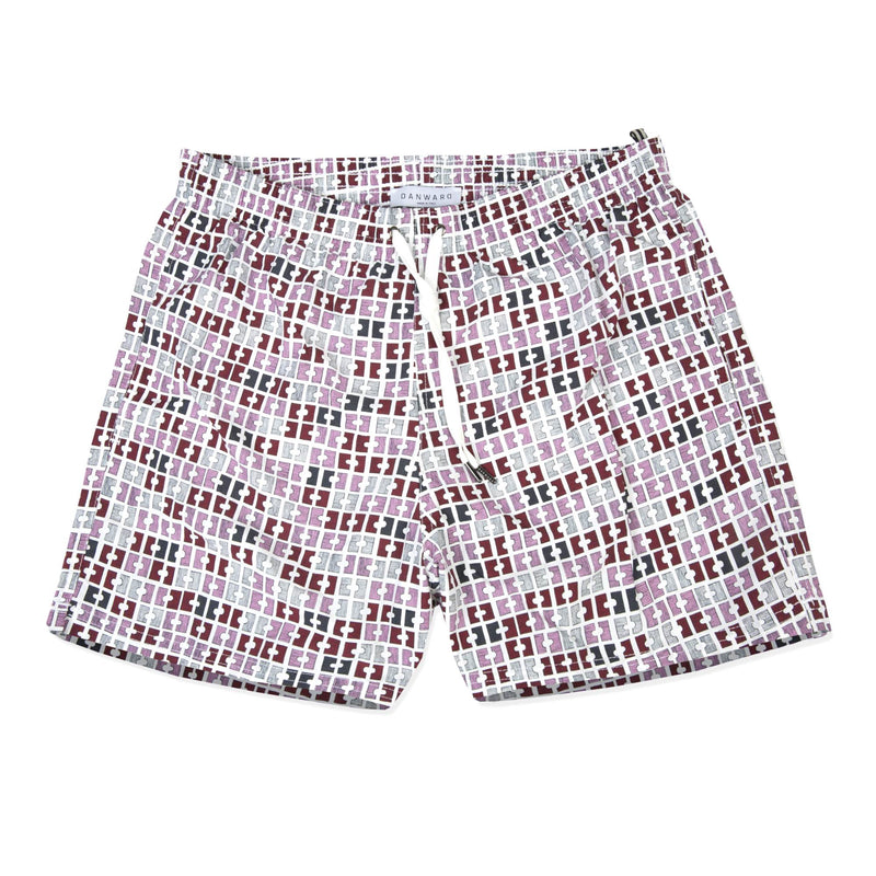 ROSE ELASTICATED MID-LENGTH SWIM SHORT