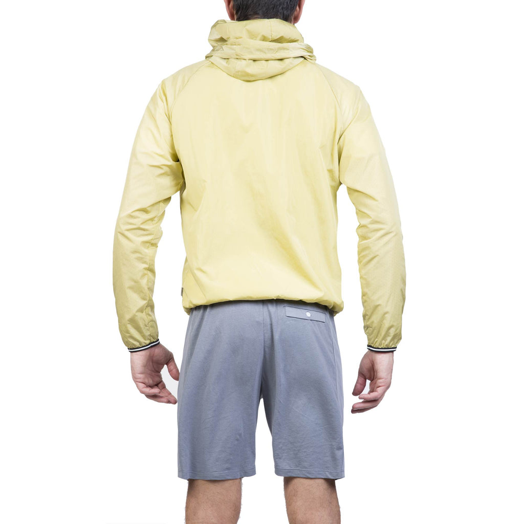 HOODED WIND BREAKER WITH RAGLAN SLEEVES
