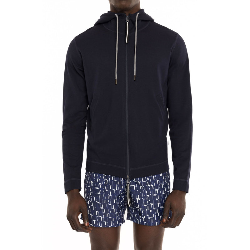 PUNTO MILANO COTTON ZIPPERED HOODIE