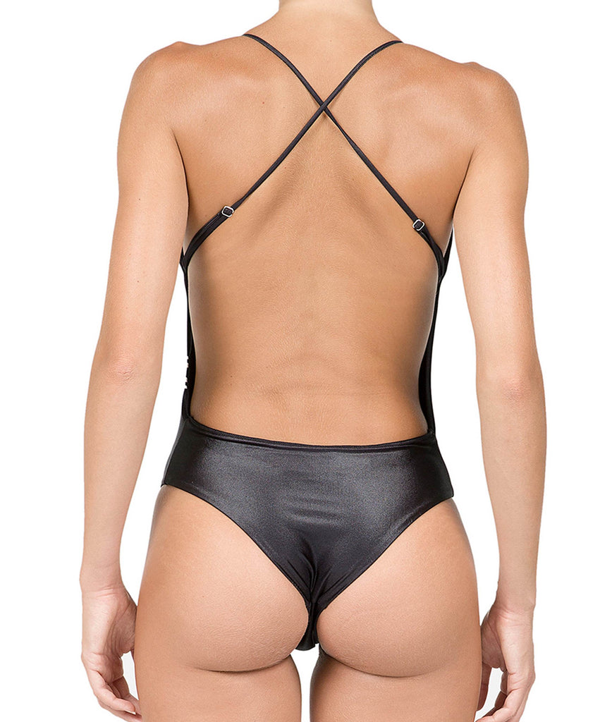 BLACK PATMOS SWIMSUIT