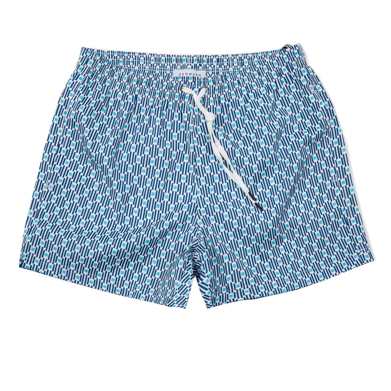 OCEAN ELASTICATED MID-LENGTH SWIM BOXER