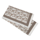 COTTON SILK PAREO WITH JAPANESE DRAGONFLY PRINT