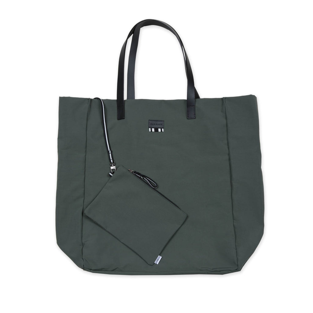 MIDSIZE NYLON TOTE BAG WITH INTERNAL POCHETTE