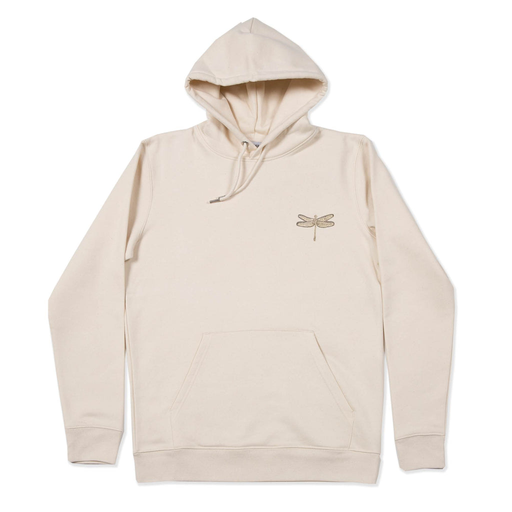 HOODED SWEATSHIRT WITH DRAGONFLY EMBROIDERY