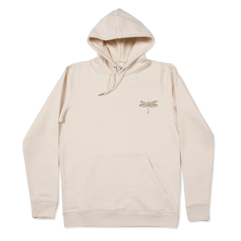 HOODED SWEATSHIRT WITH DRAGONFLY EMBROIDERY