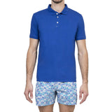 COTTON PIQUÉ POLO WITH RAW EDGE DETAIL
