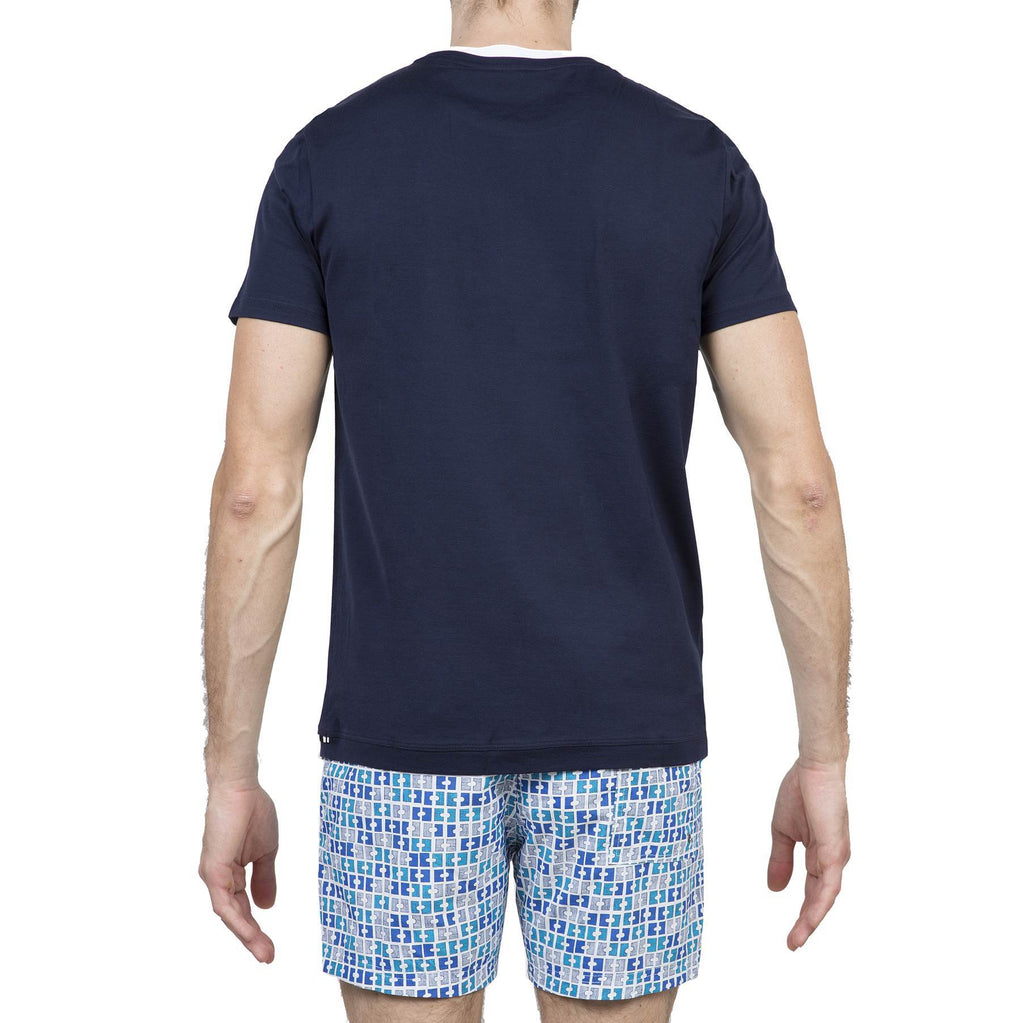JERSEY T- SHIRT WITH DOUBLE COLLAR DETAIL