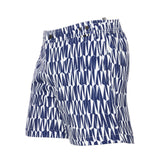 NAVY FLAT-FRONT SWIM SHORT