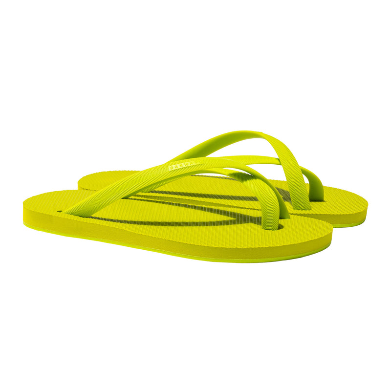 LEMON CROSS-TOE FLIP FLOP
