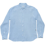 LIGHT BLUE LINEN LONG SLEEVE SHIRT