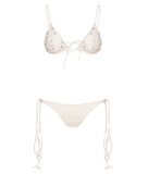 IVORY CIPRO BIKINI SET WITH CRYSTAL