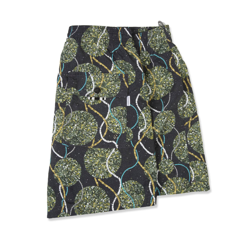 SLATE ELASTICATED MID-LENGTH SWIM SHORT