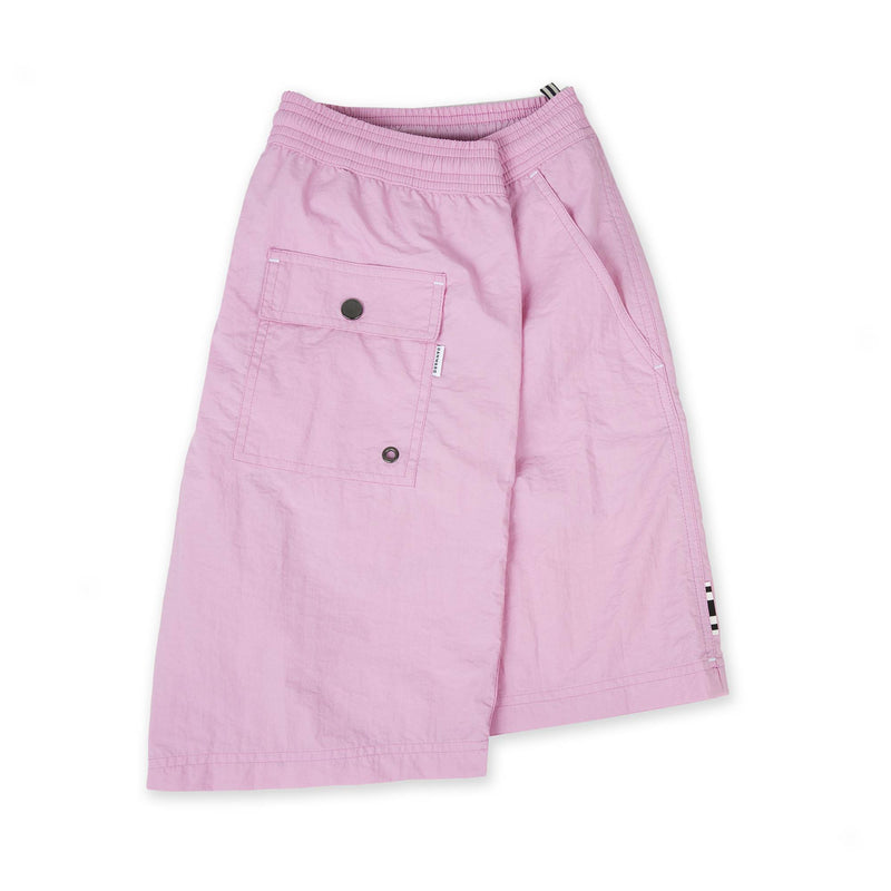 ROSE ELASTICATED NYLON LONG SWIM SHORT