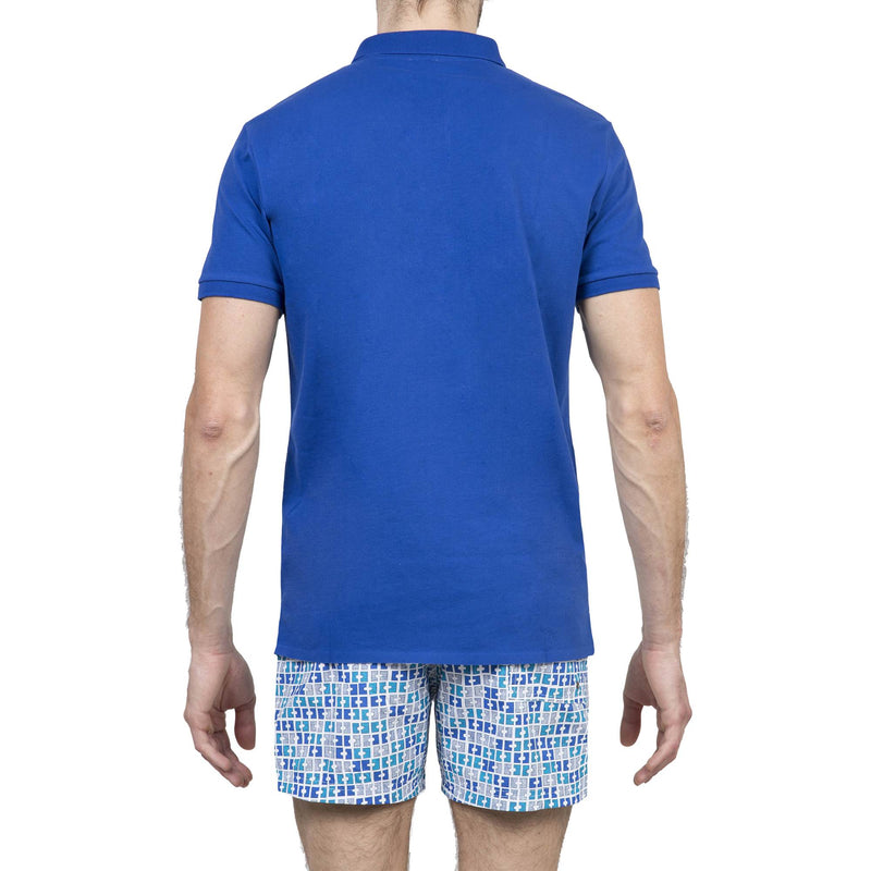 COTTON PIQUÉ POLO WITH RAW EDGE DETAIL