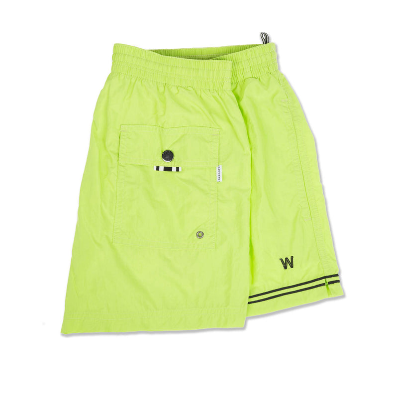 GREEN ELASTICATED SWIM SHORT