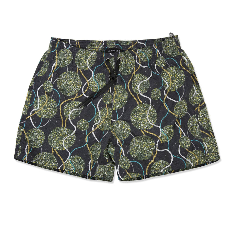 SLATE ELASTICATED MID-LENGTH SWIM SHORT