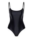 BLACK PONZA MAILLOT ONE PIECE SWIMSUIT WITH CRYSTALS