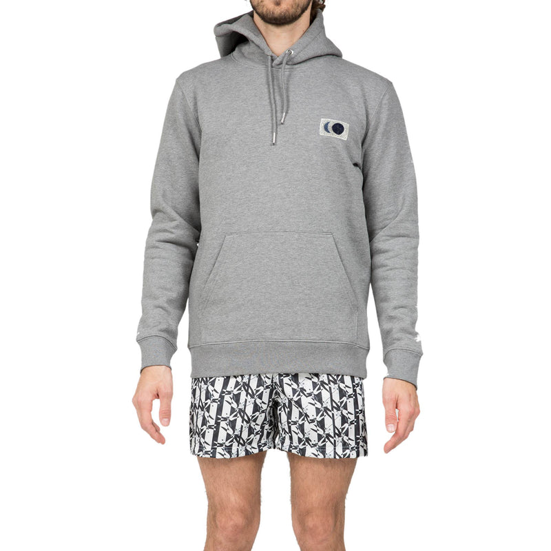 HOODED SWEATSHIRT WITH DOUBLE MOON EMBROIDERY