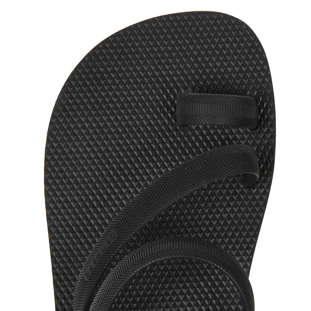 BLACK BICOLORED FLIP-FLOP WITH ASYMMETRIC CAGED UPPER